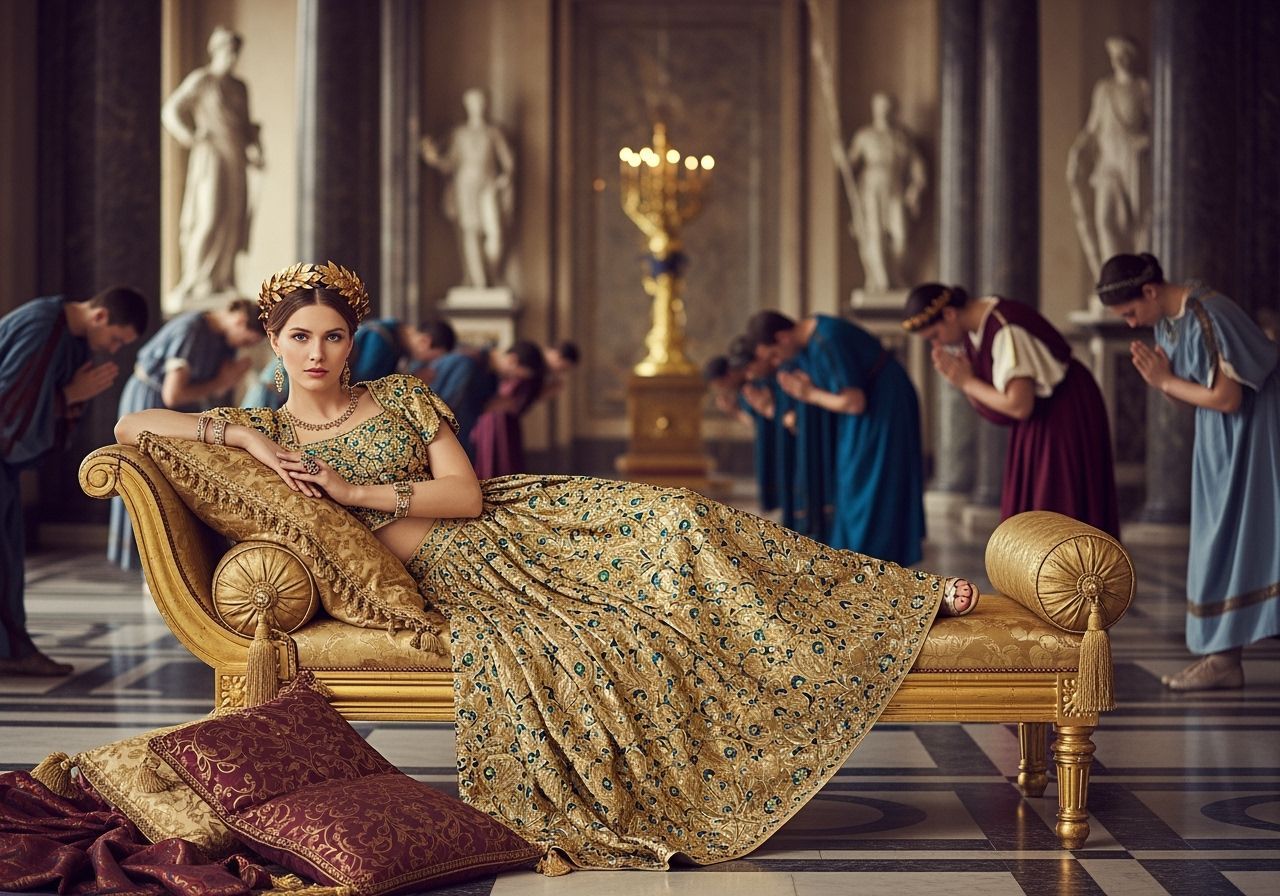 Empress Lounging in Royal Palace, Leibovitz Style