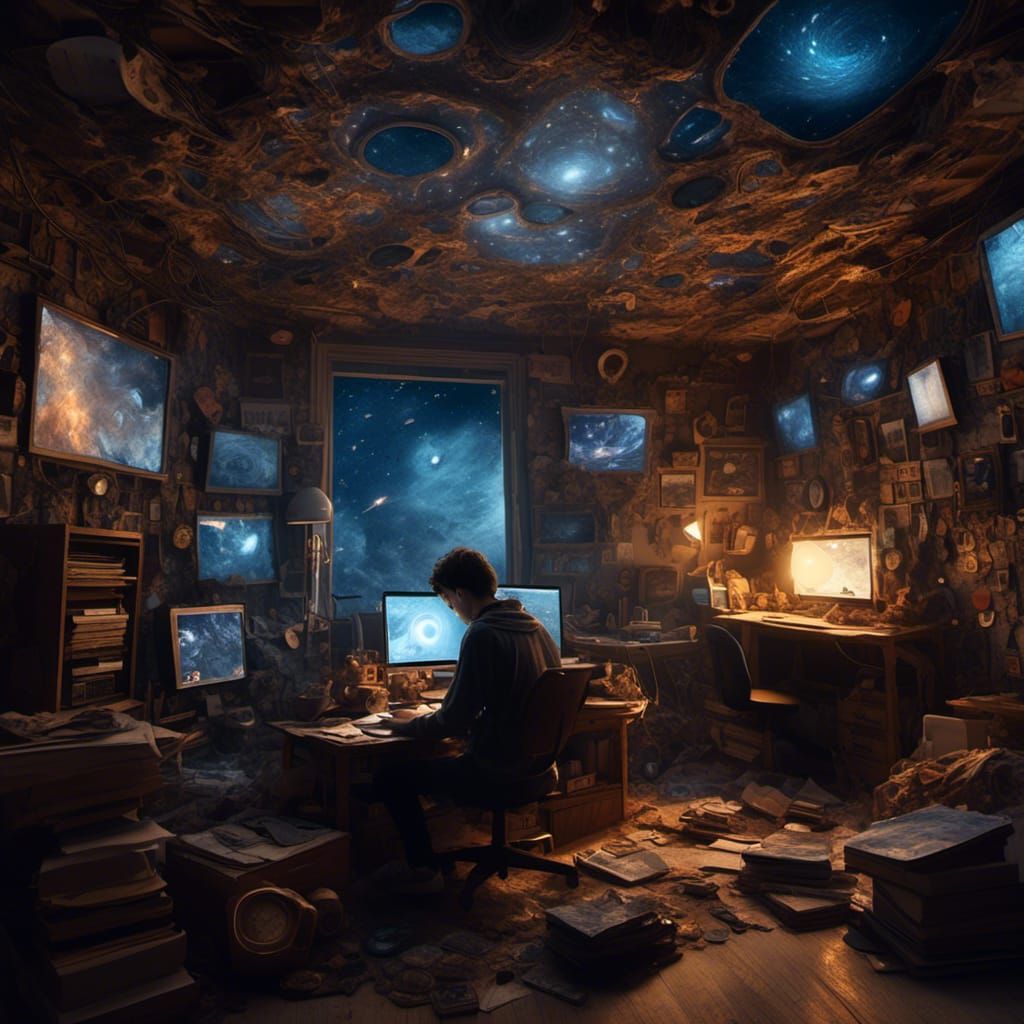 Hyperreal Isolation: Digital Void in Cosmic Bedroom