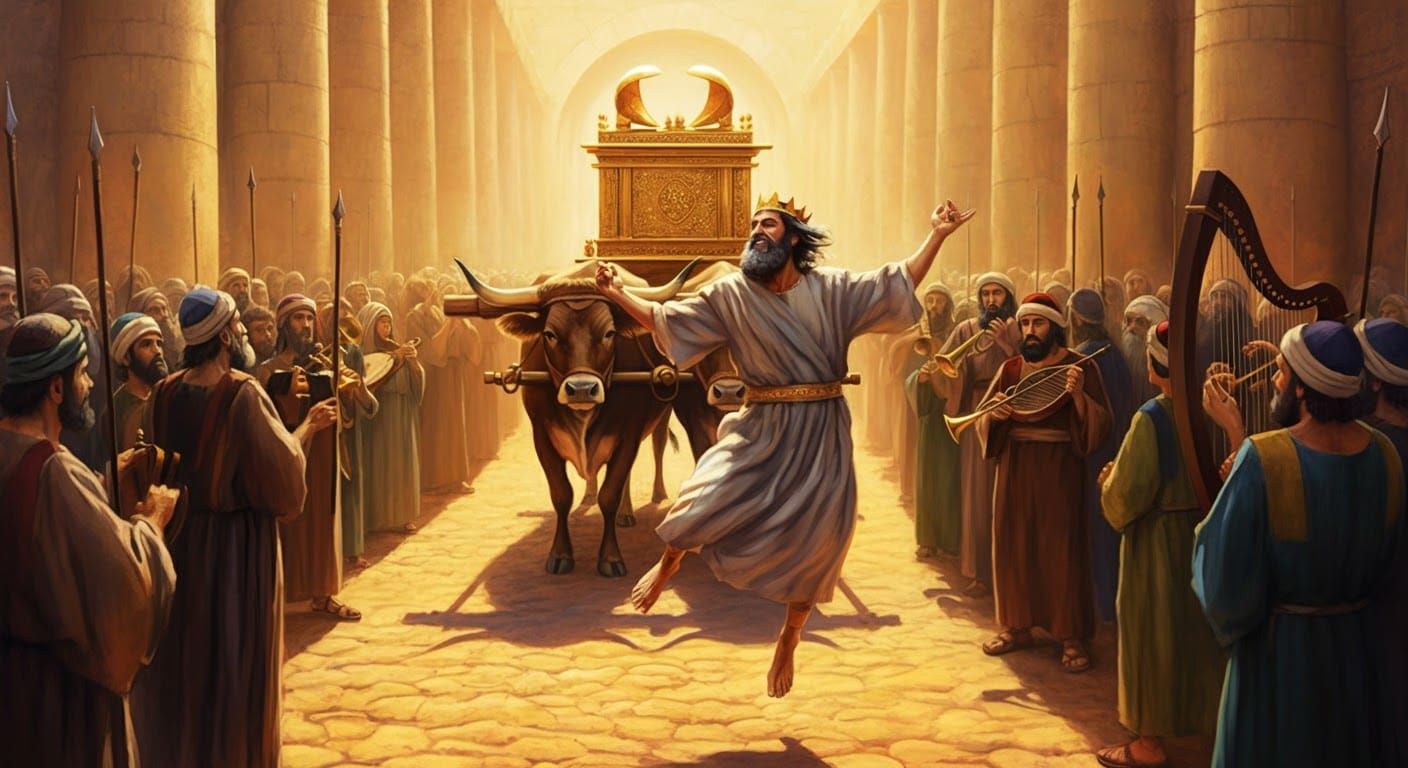 King David dancing before the Lord