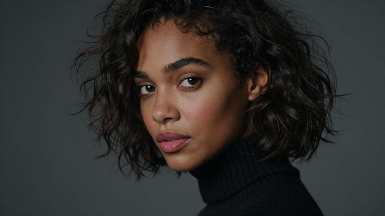 Hyper-Realistic Portrait of a Young Black Woman