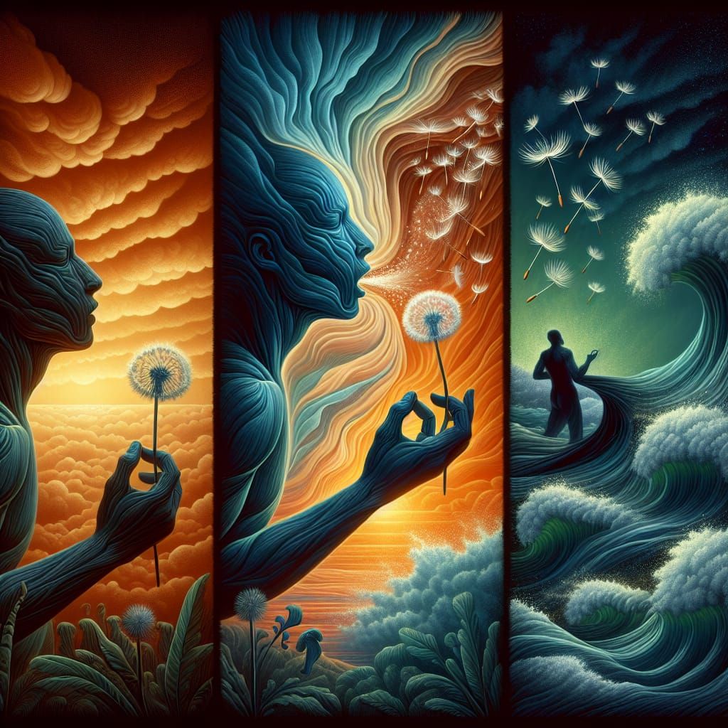 Courage Breath: Transformation Concept Art in 8K