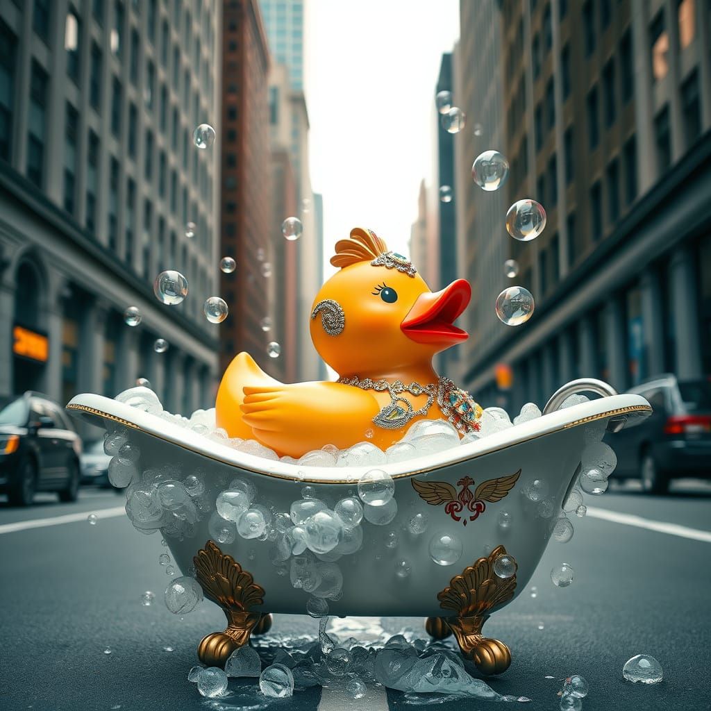 Ornate Rubber Ducky's Urban Bubble Bath
