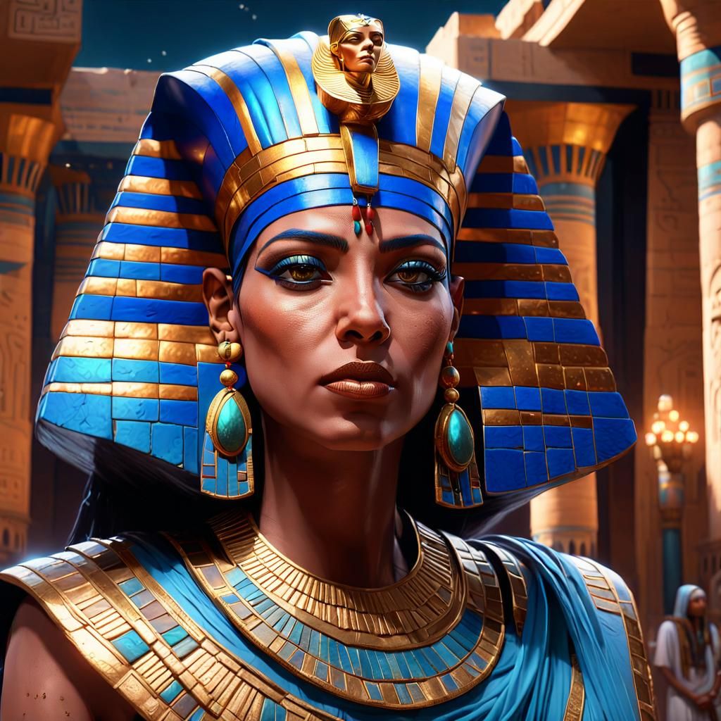 Cleopatra Portrait: Epic Digital Matte Painting