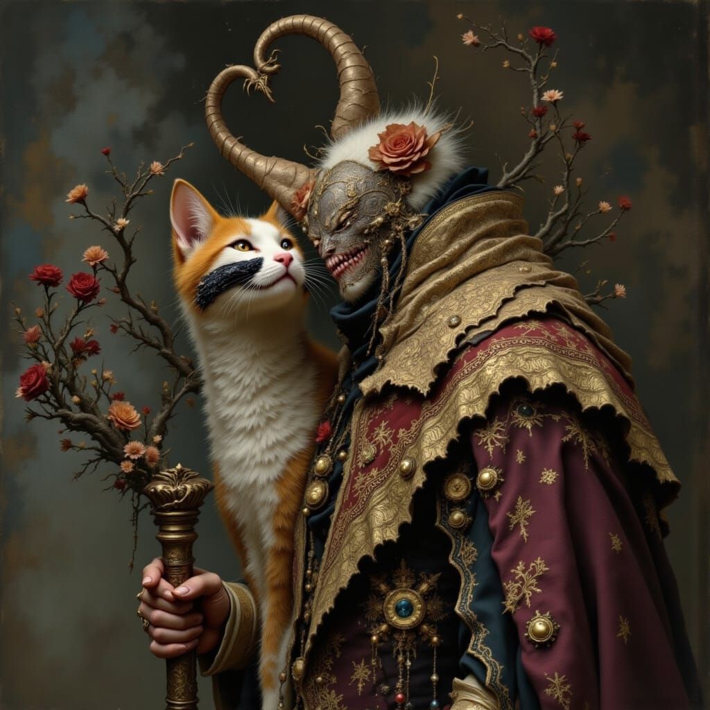 Crippled Prince Portrait in Dark Fantasy Style