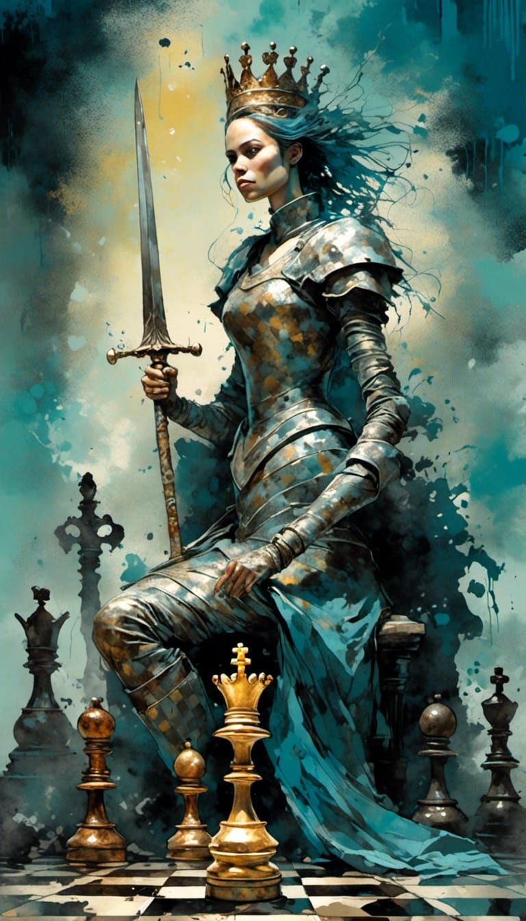 Chess Queen Brought to Life as Warrior