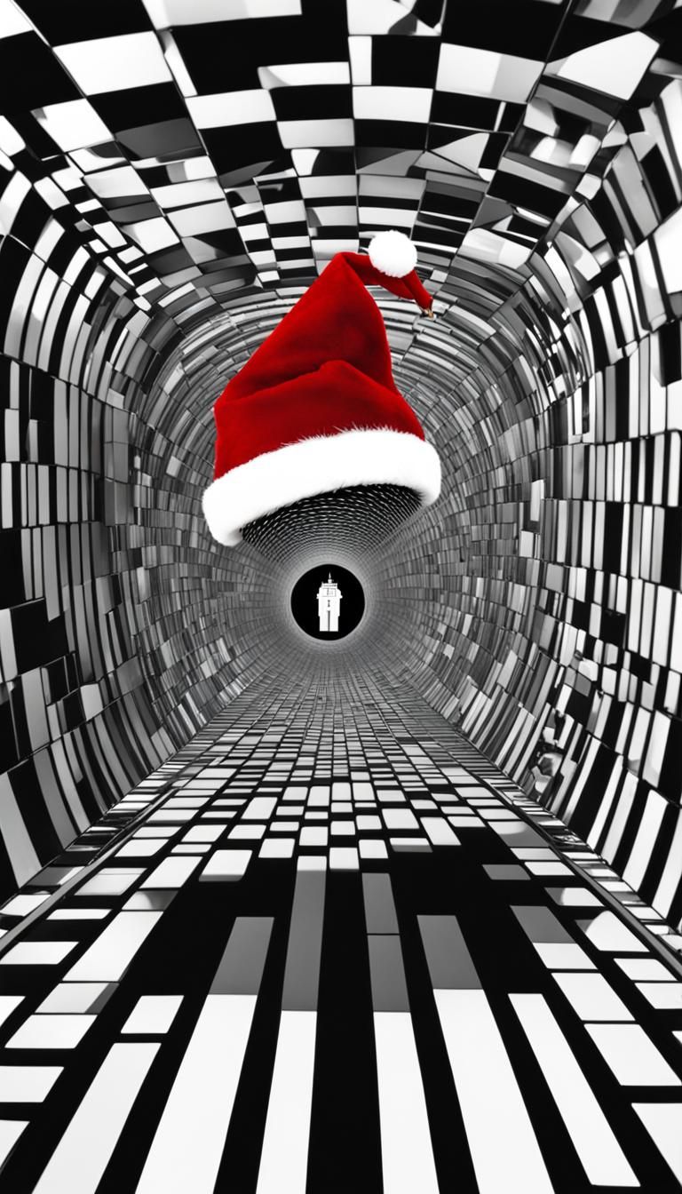 TARDIS in Optical Illusion Christmas Ball