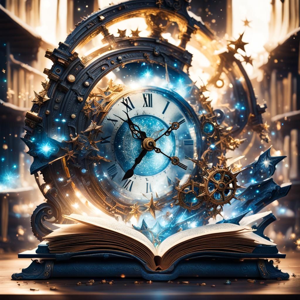 Sci-Fi Clock Midnight Emerges from Book