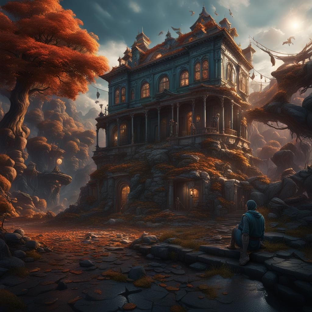 Dissociative Identity Disorder in Detailed Matte Painting