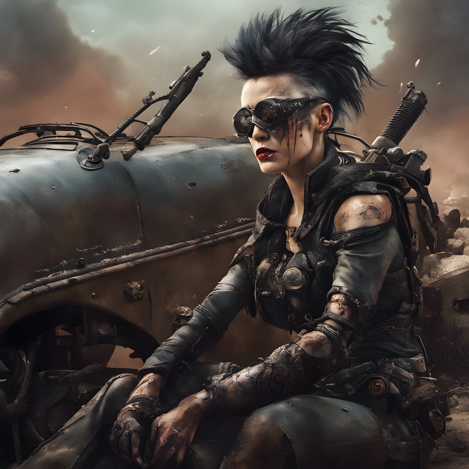 Wounded Warrior in Post-Apocalyptic Car Duel