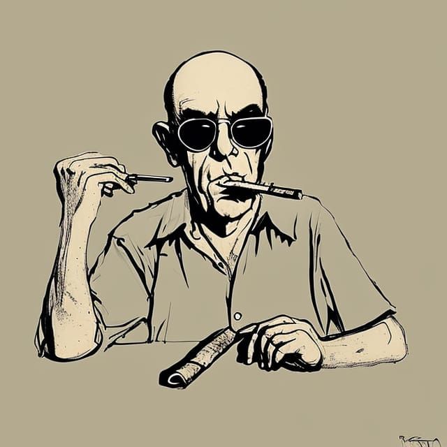 Portrait in Ralph Steadman Style