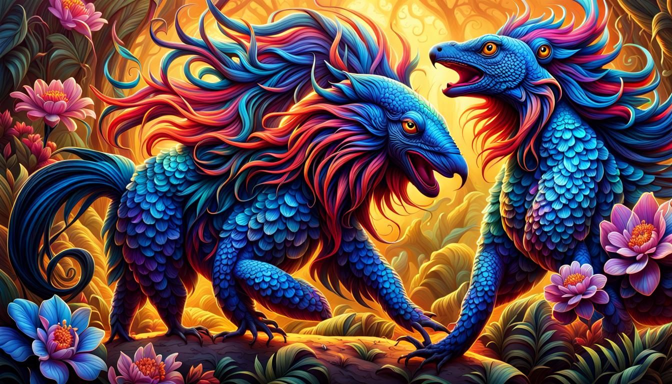 Pūteketeke Mating Dance in Vibrant Colors