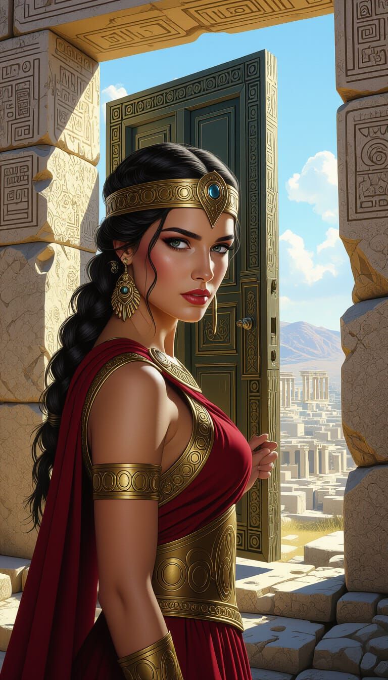 Ancient Macedonian Goddess Opens Cyberpunk Portal