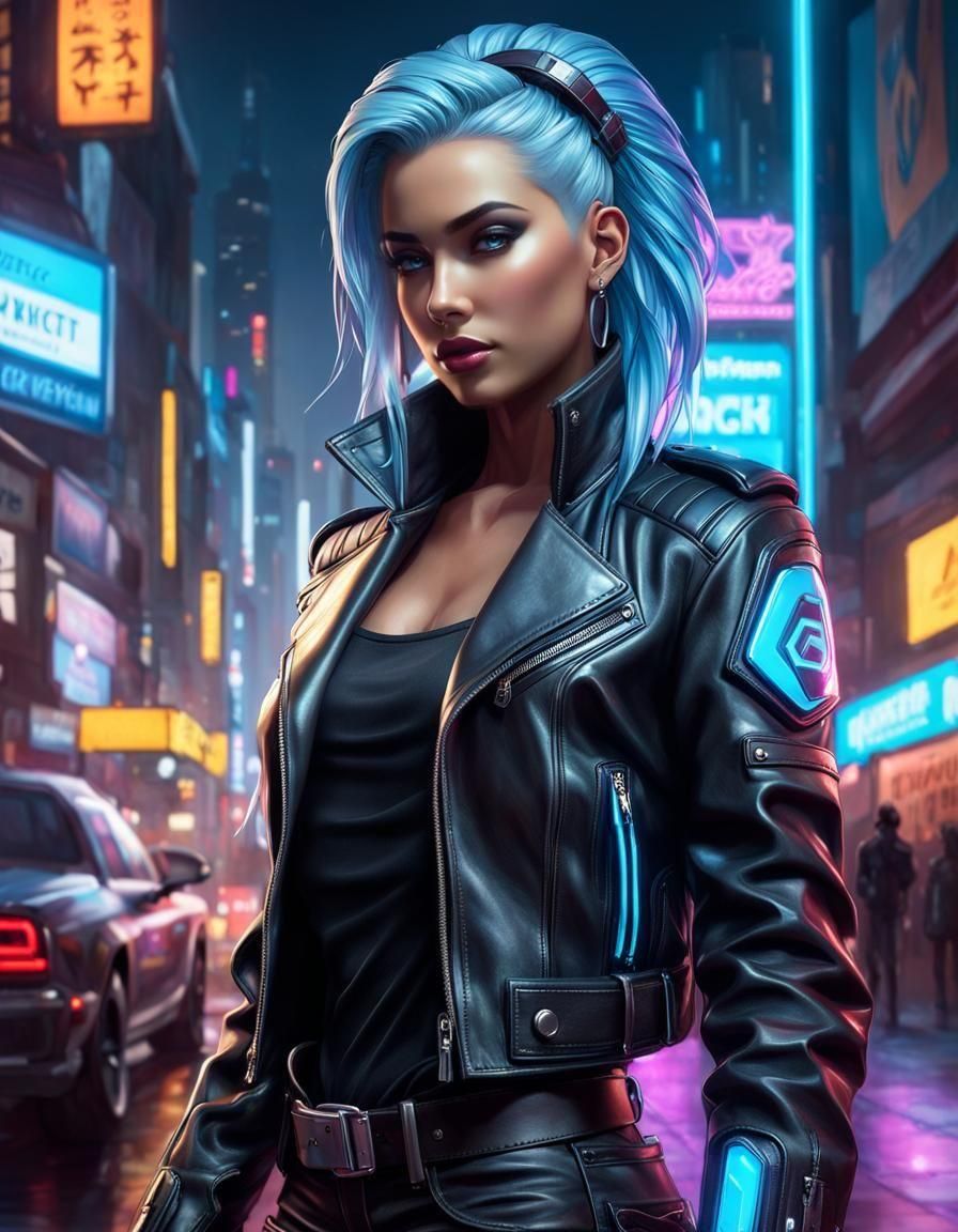 Cyberpunk Trixie Portrait in 8k Resolution