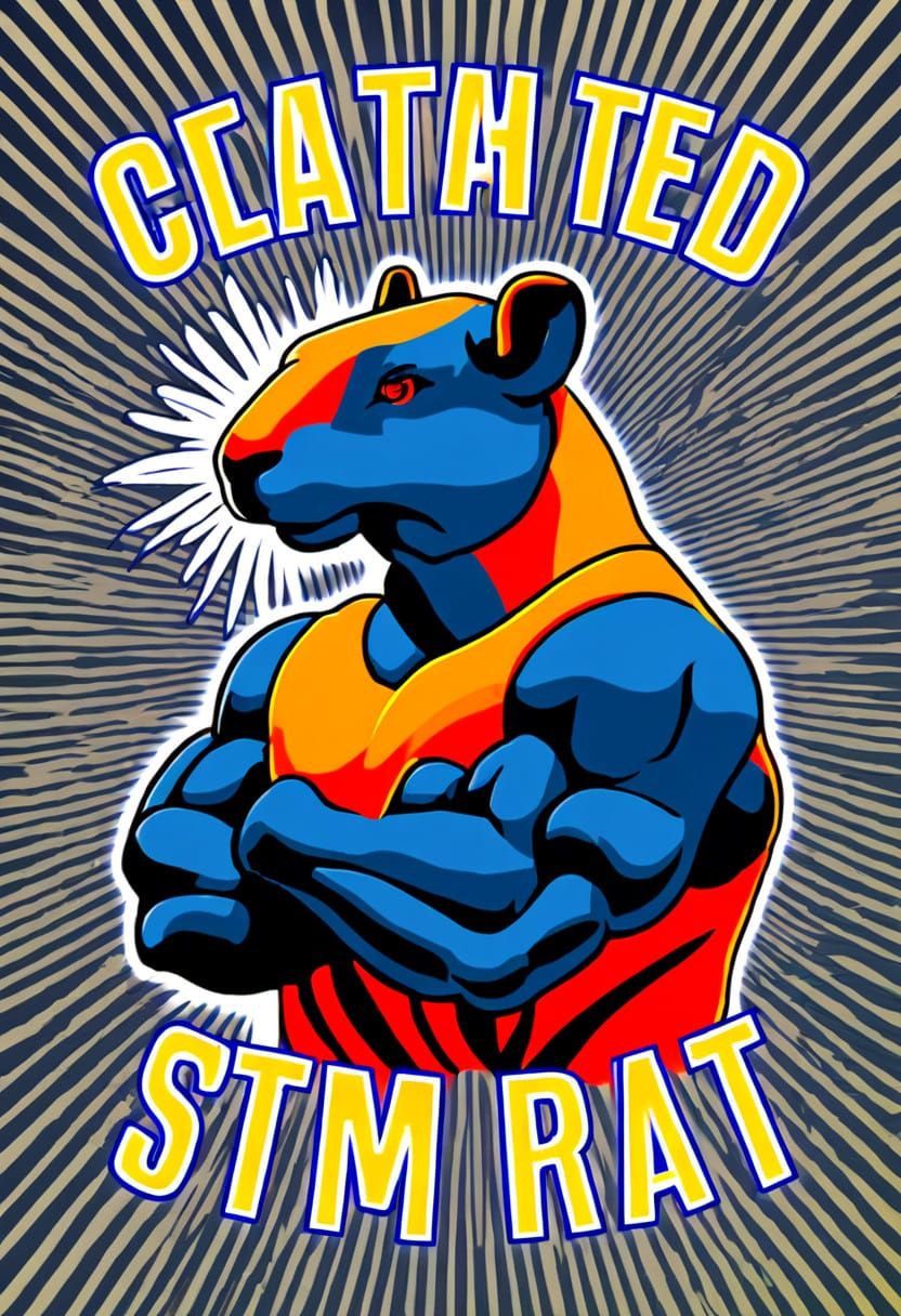 Powerful Bull with Golden Ring and Blazing Red Eyes in Anime...