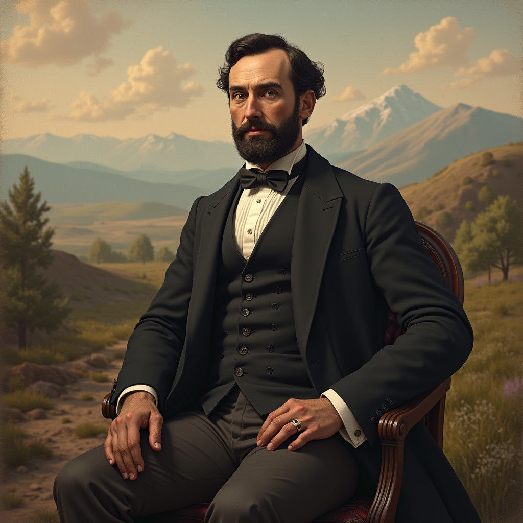 1865 Portrait in Bierstadt and Church Style