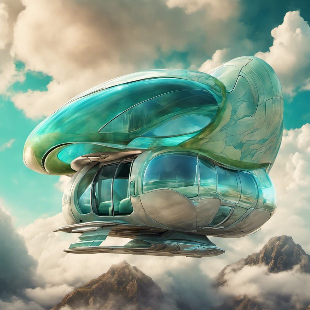 A futuristic flying motorhome.