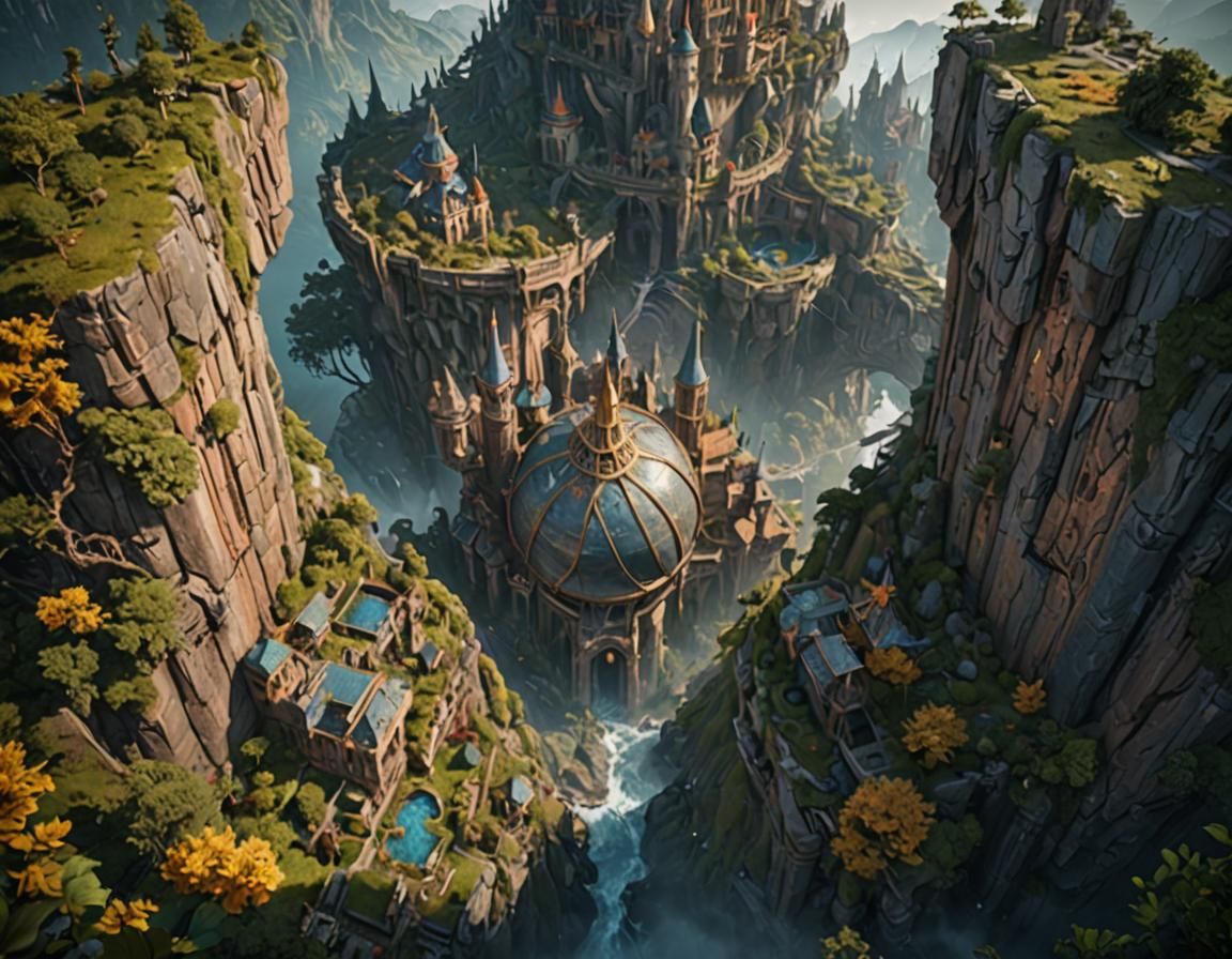 Fantastical Matte Painting in Deep Color