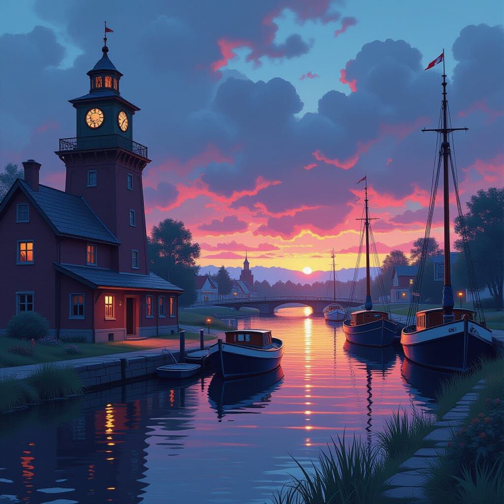 Hyper-Realistic Sci-Fi Landscape with Meticulous Textures