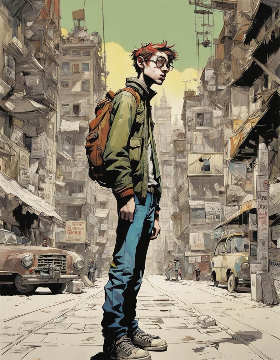 Portrait in Jamie Hewlett Comic Style