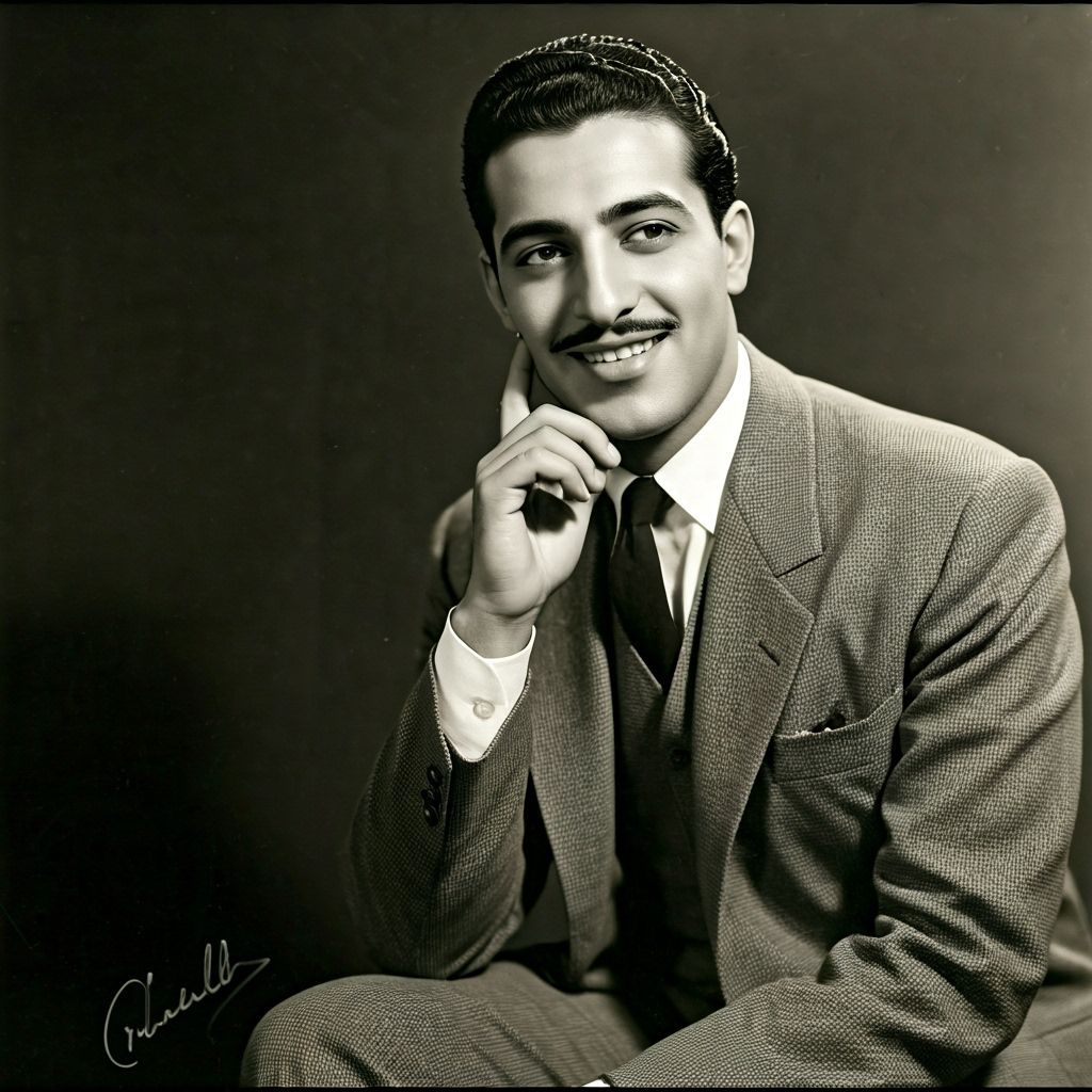 Egyptian Singer in Studio Harcourt Style