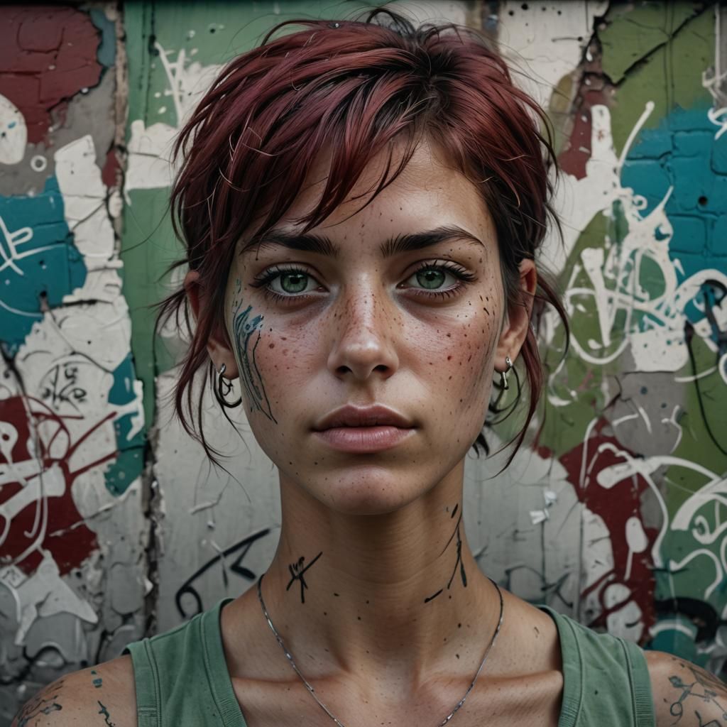 Realistic Portrait of a Puerto Rican Model