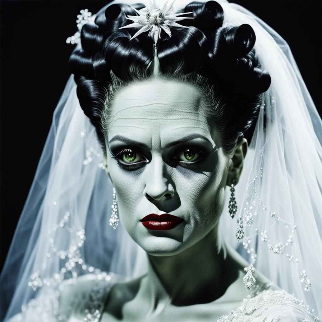 Beautiful Bride of Frankenstein: Photo Quality Portrait