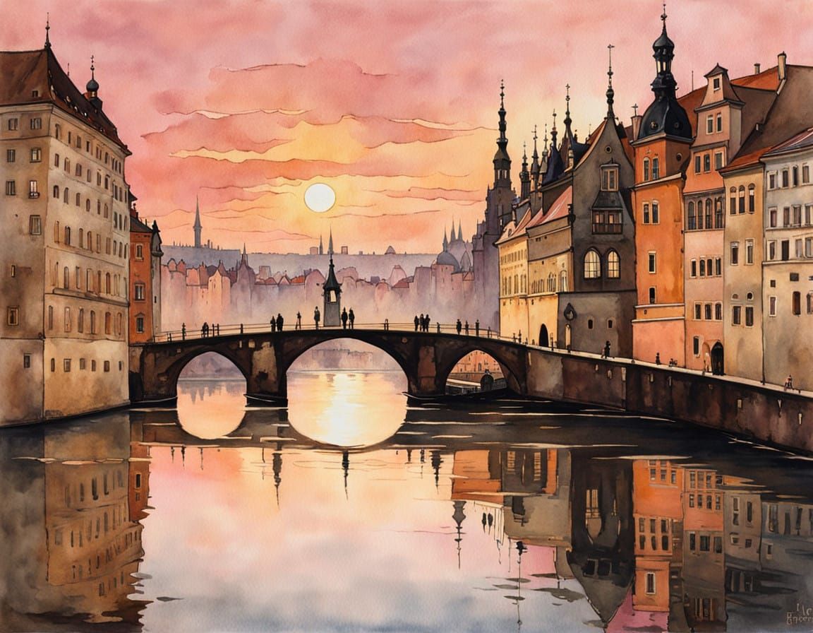 Ethereal Gothic Dreamscape at Sunrise