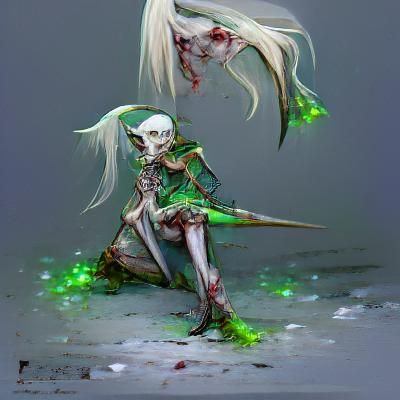 Undead Elf: An AI Generated Interpretation