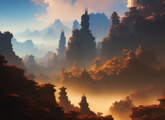 Futuristic Martian Homes as Detailed Oil Painting