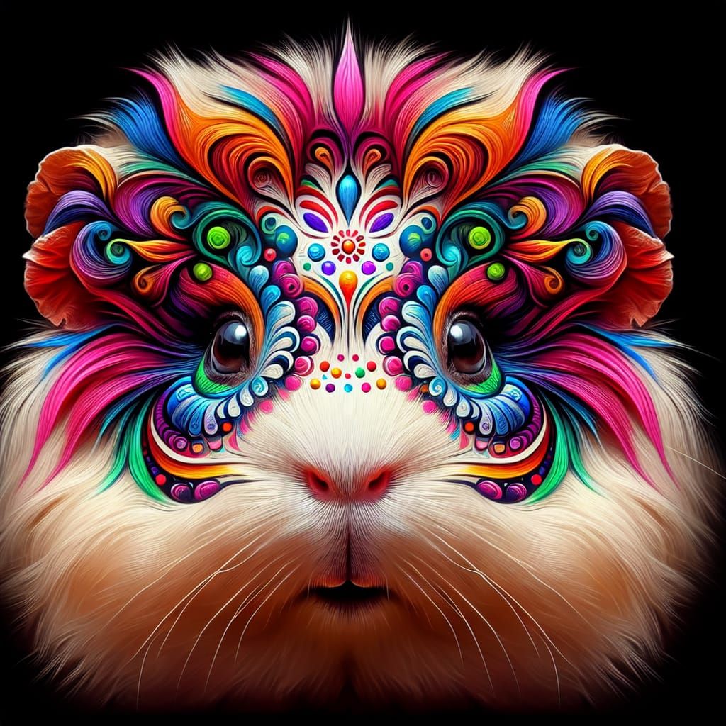 Guinea Pig Celebrates Día de los Muertos