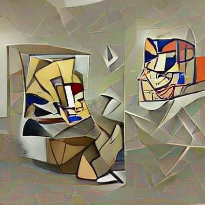 Abstract Cubist Image Generated by AI