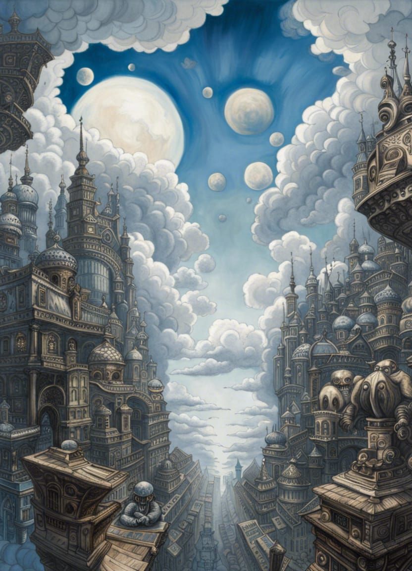 Laputa, City in the Clouds (version 3)