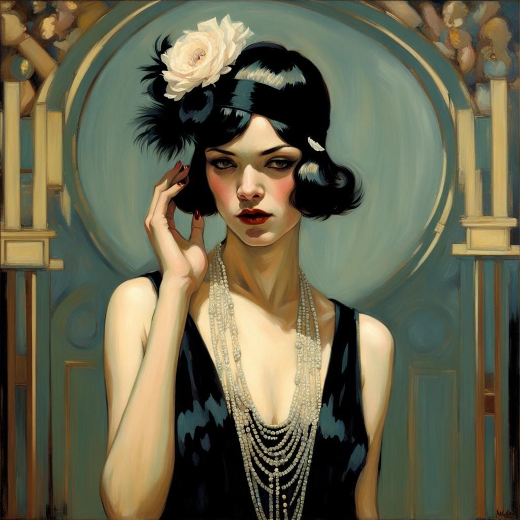 Jazz Age Elegance: Roaring Twenties Portrait