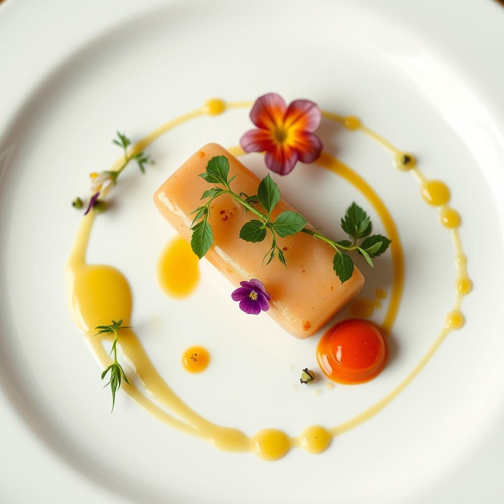 Exquisite Culinary Dish Fit for Michelin Star Chef