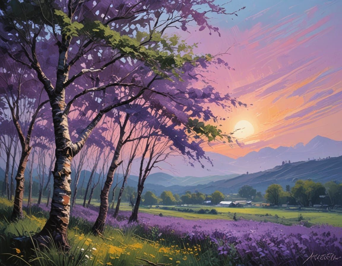 Impasto Expressionism: Thick Brush Strokes in Dry Brush Styl...