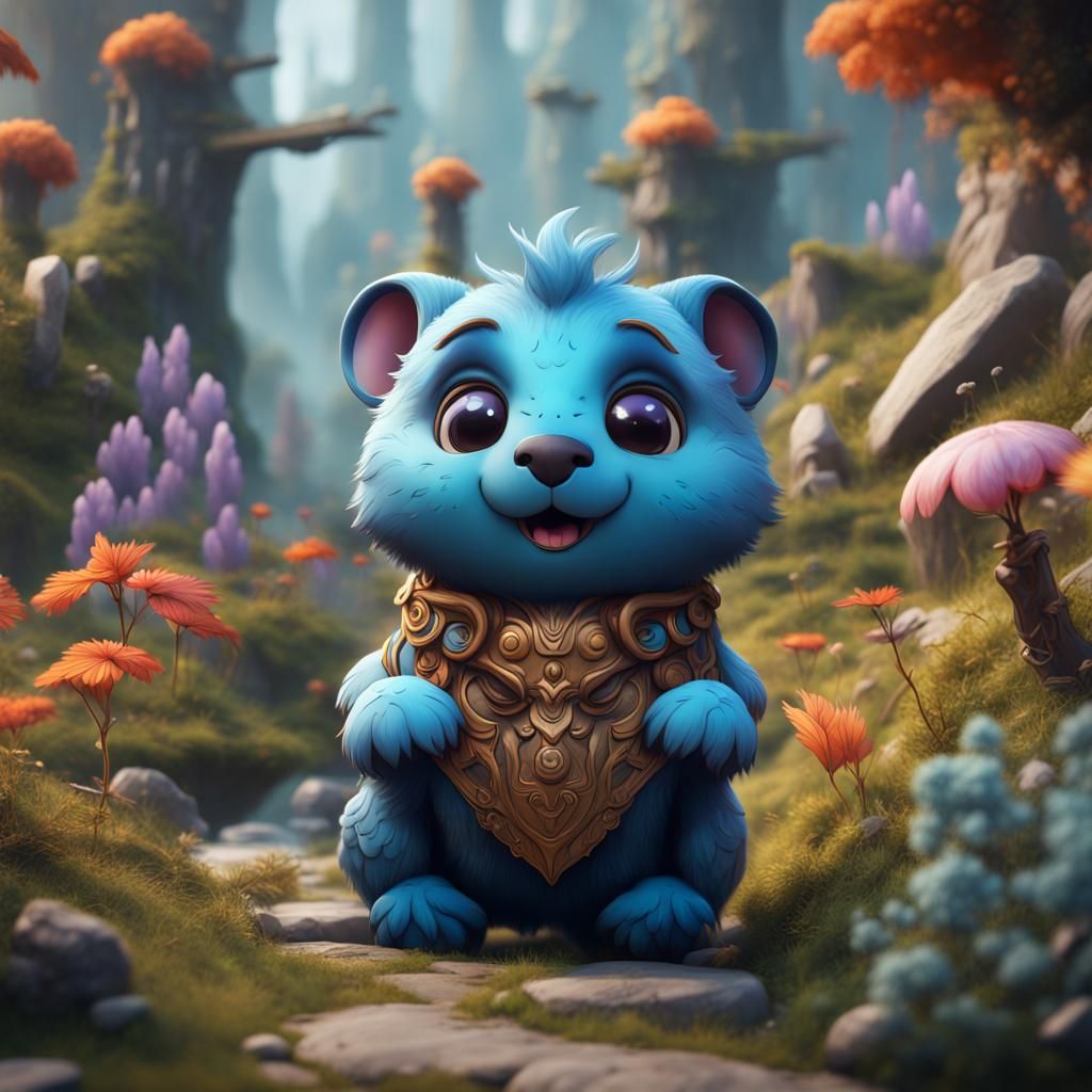 Cute Animals in Detailed Matte Painting