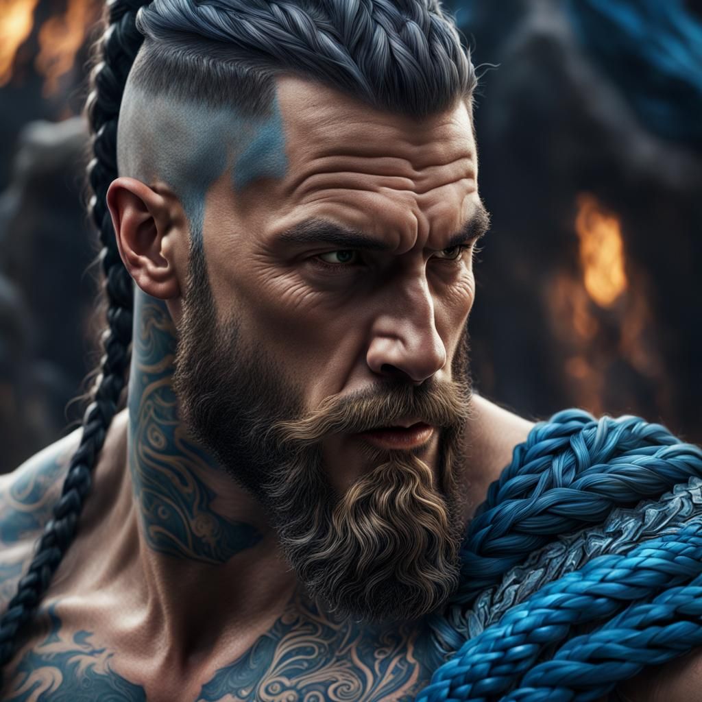 Dominant Warrior in a Realm of Mythical Splendor