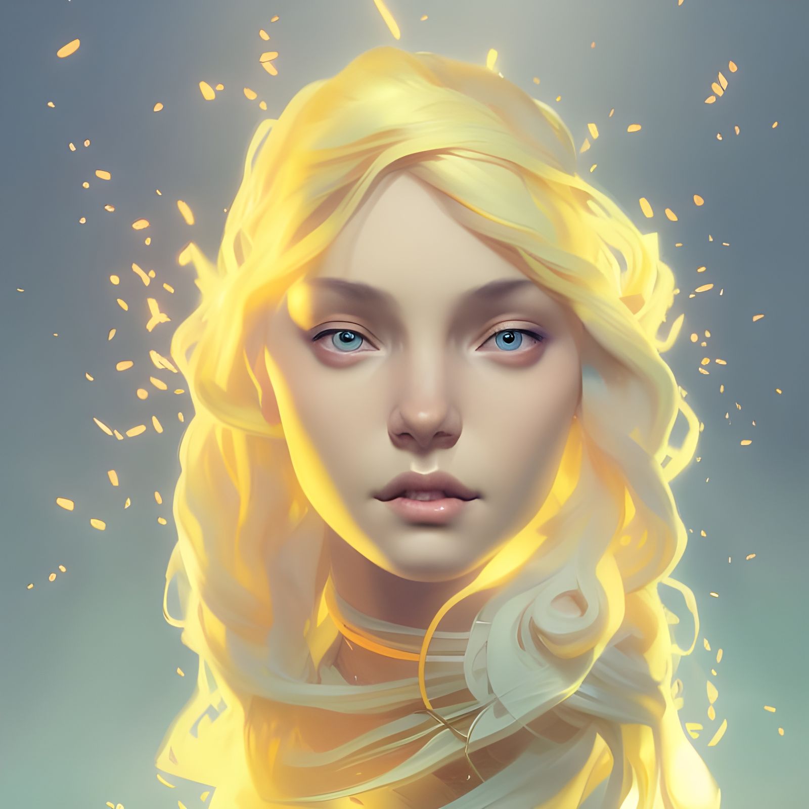 Sun God's Daughter: A Hyperdetailed Portrait