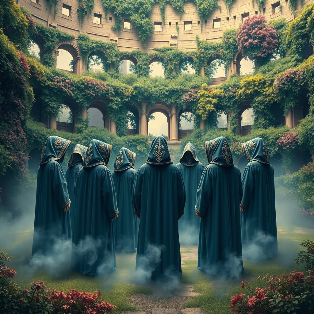 Medieval Mystics Gather in Vibrant Colosseum