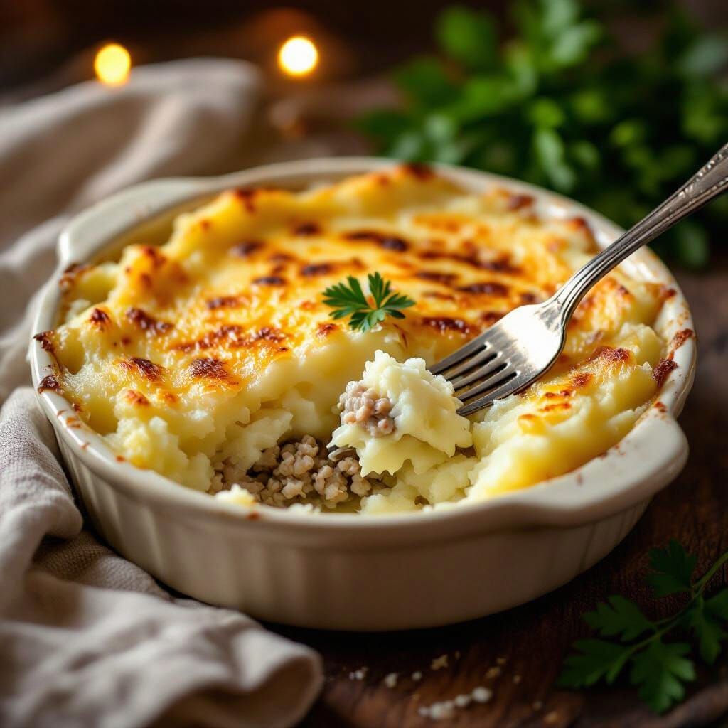 Golden Hachis Parmentier in Individual Gratin Dish