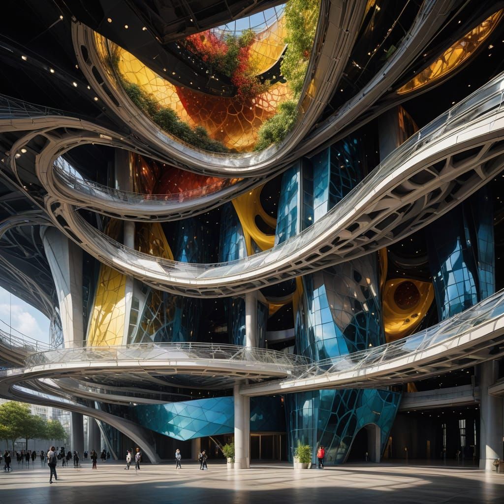 Vast Covered Entrance to yet another 'Sport Church'...