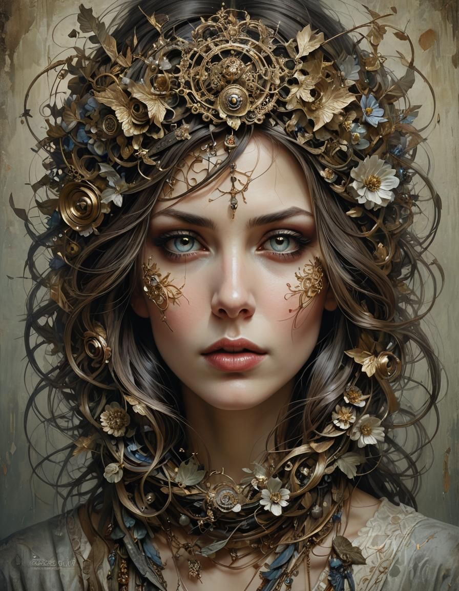 High Resolution Portrait in Digital Art Style