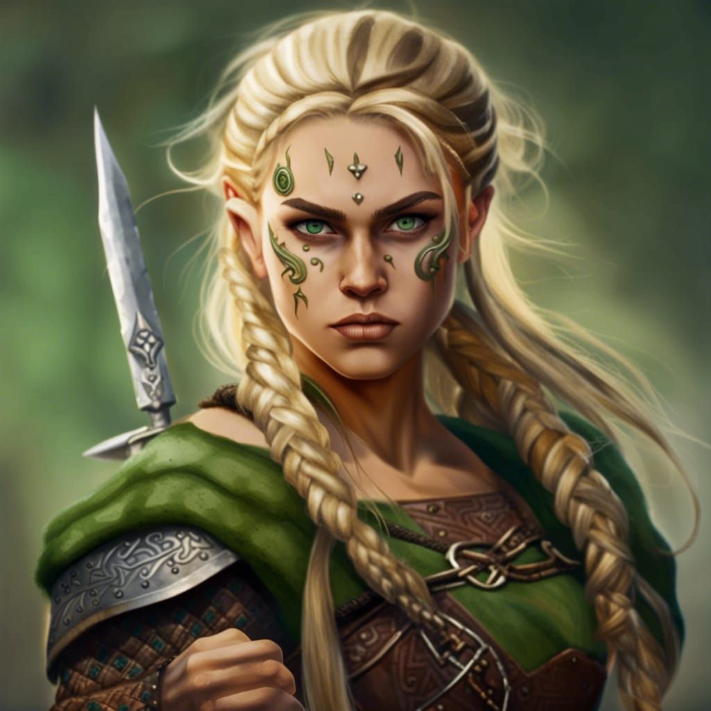 Viking Warrior Woman with Sword