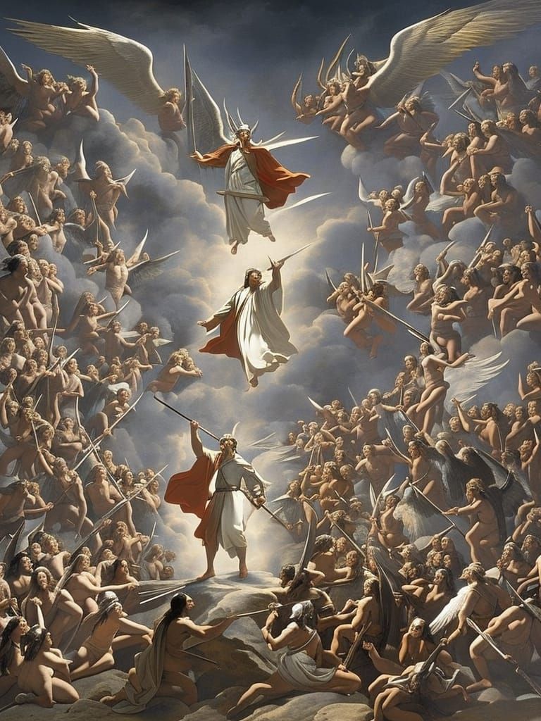 Michael's Victory: Lucifer's Fall in Epic Battle