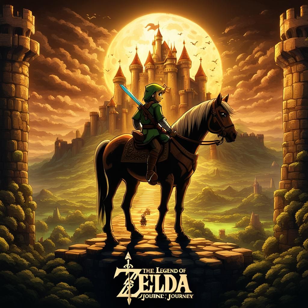 Link's Journey: Epic Zelda Battle Scene