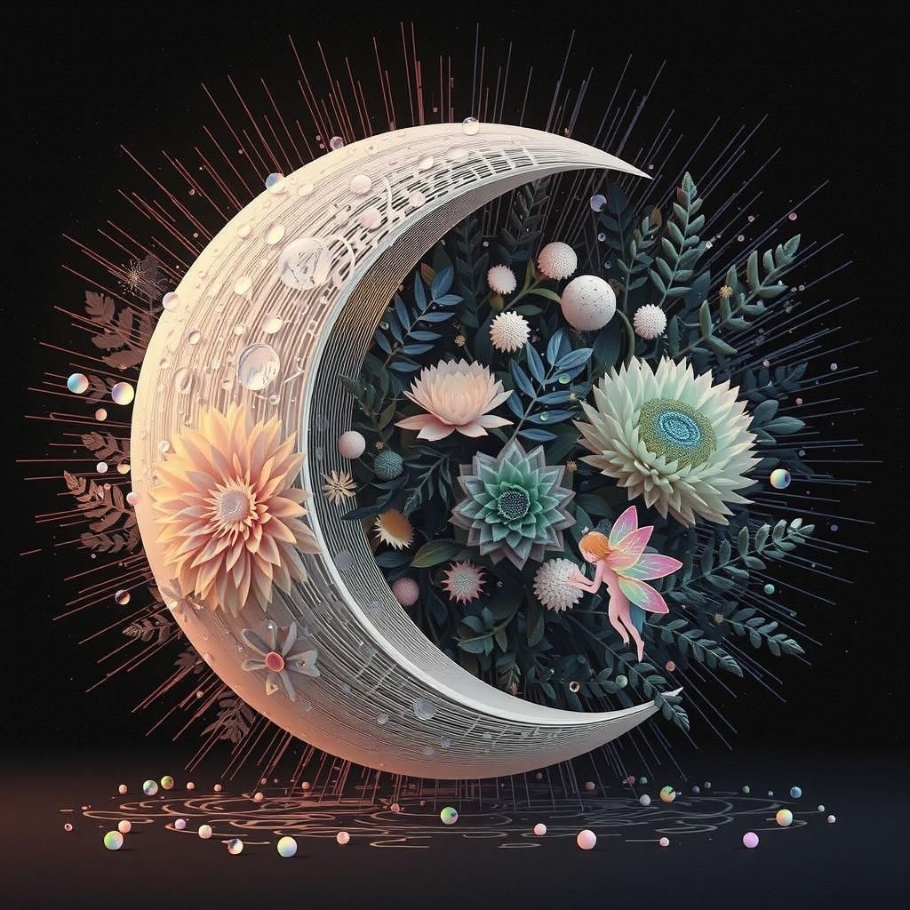 Enchanted Fairy on Mushroom in Ethereal Light