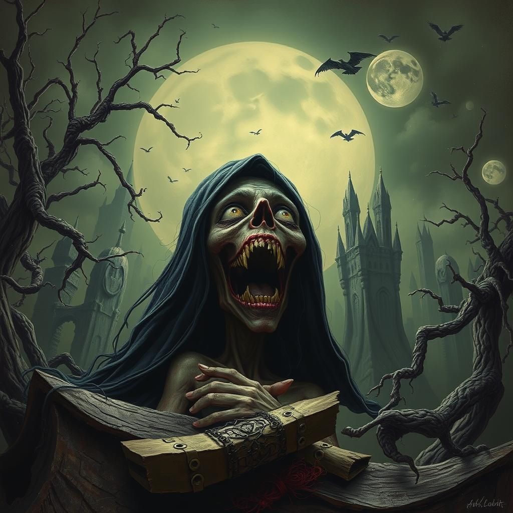 Screaming Banshee Witch in Niflheim Hellscape