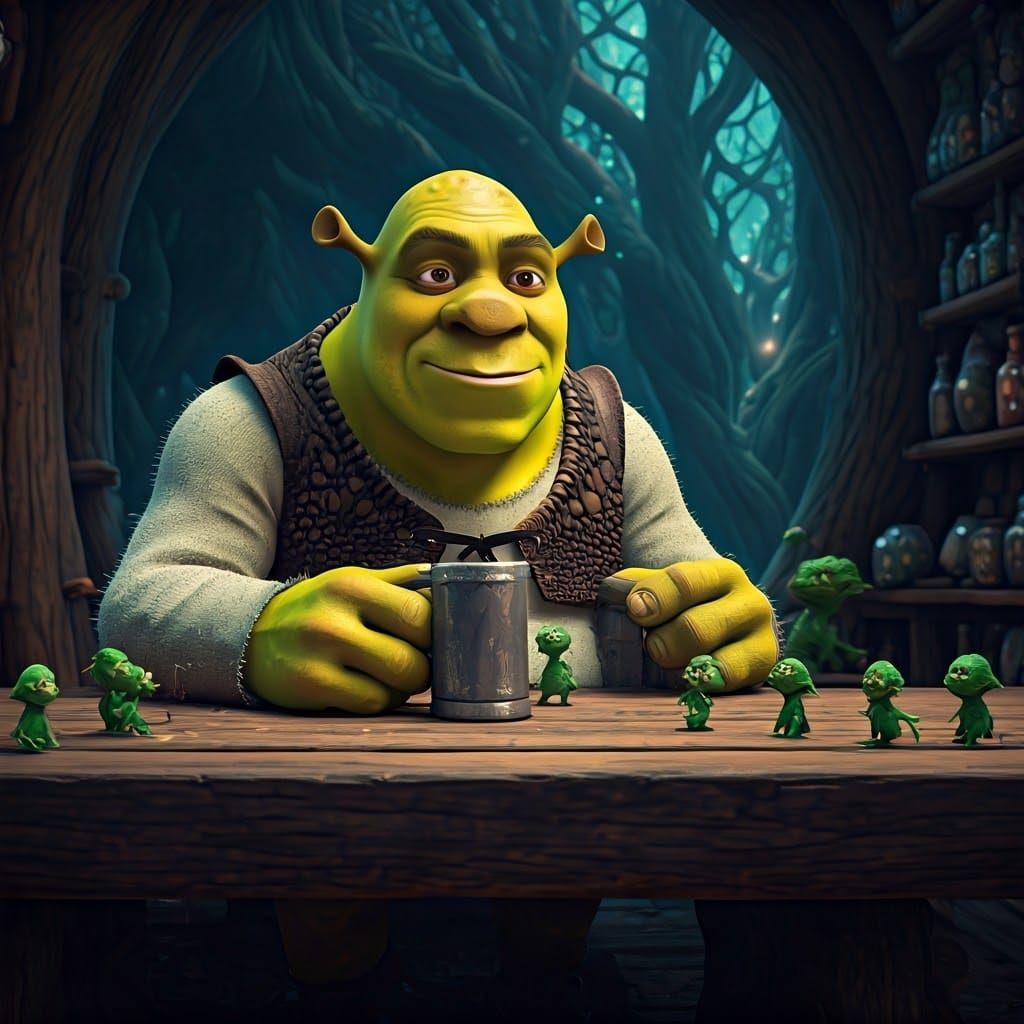 Shrek and Minions: A Matte Painting Fantasy