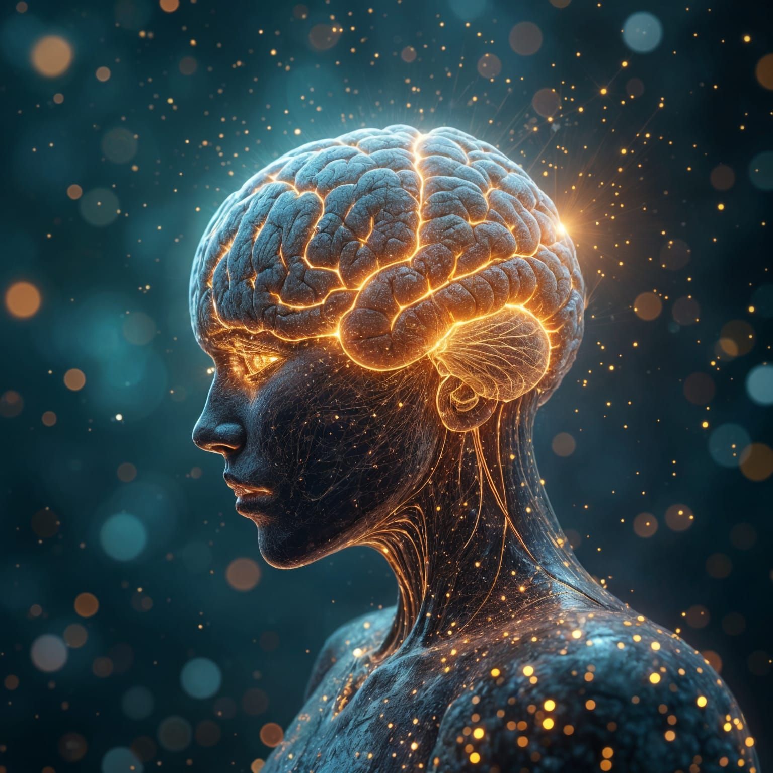 Human Brain and AI Fusion in Fantasy Animation