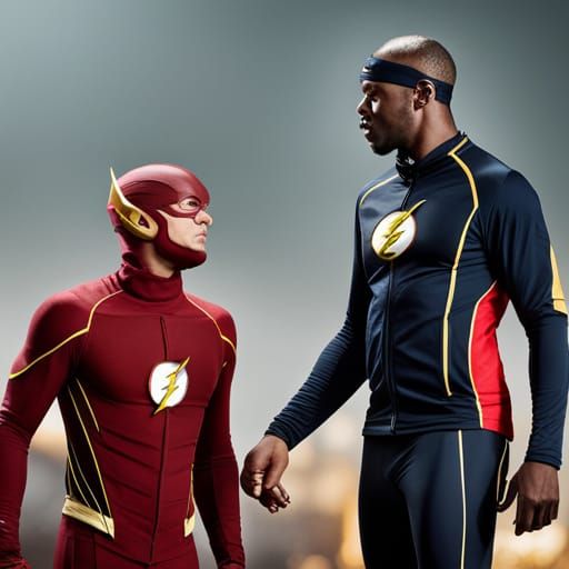 Flash and Usain Bolt: Hyperdetailed CGI Render